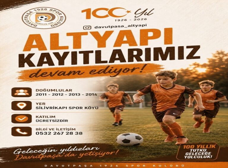 Altyapı Kayıtlarımız Devam Ediyor
