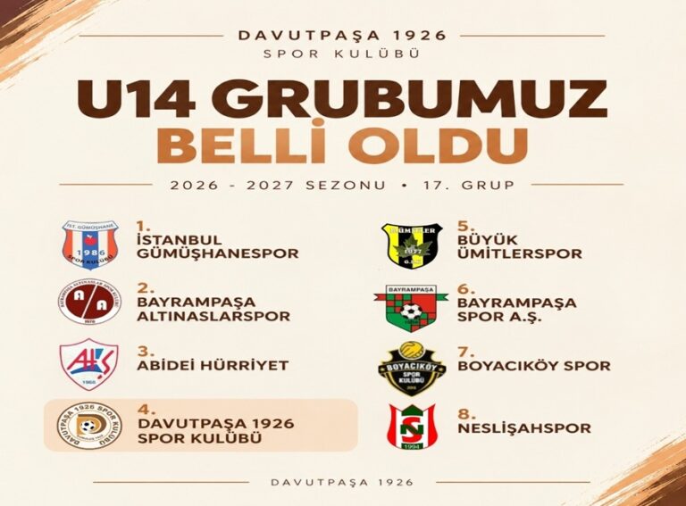 U14 Grubumuz Belli Oldu